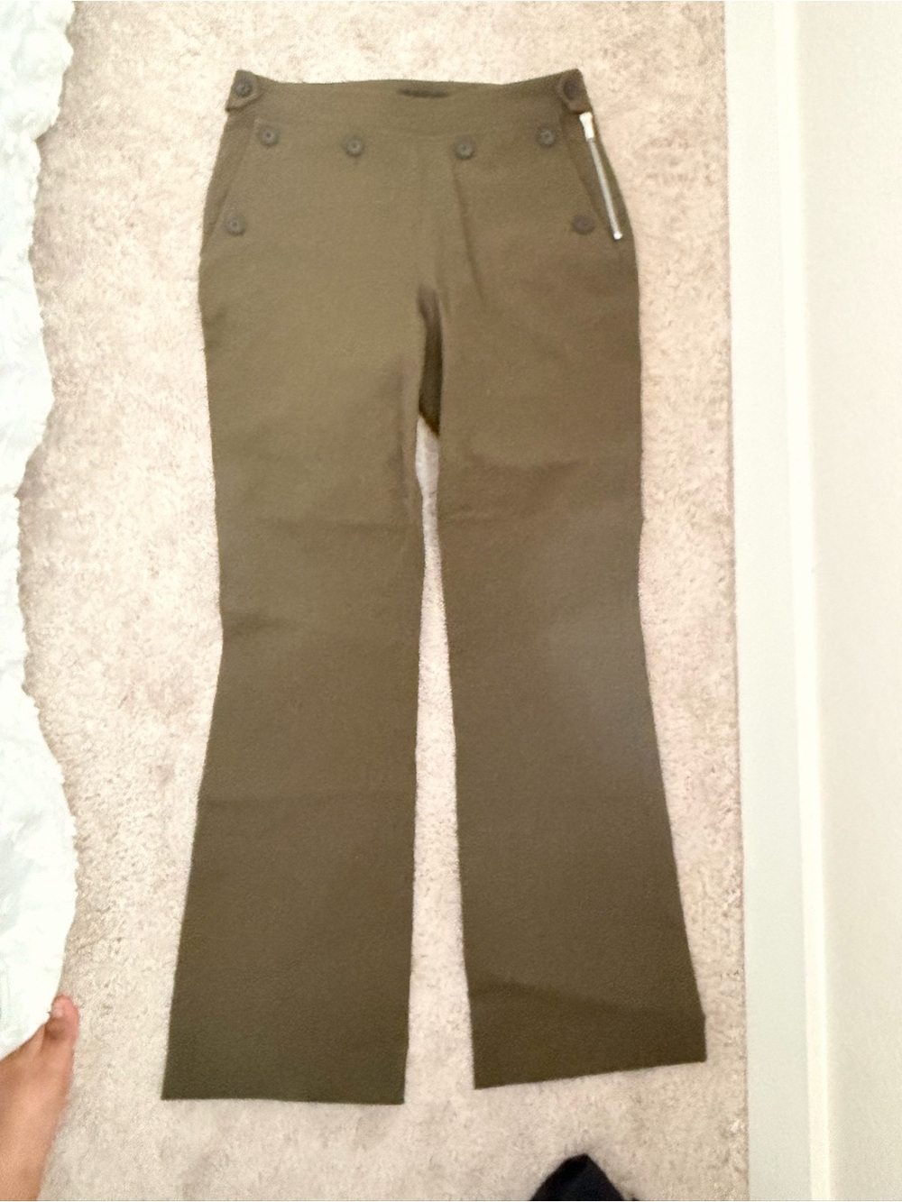 Helmet lang wool trousers